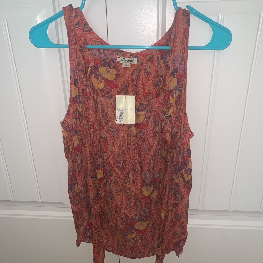 Lucky brand tanktop cardigan size medium brand new